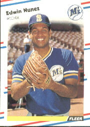 1988 Fleer Baseball Cards      383     Edwin Nunez